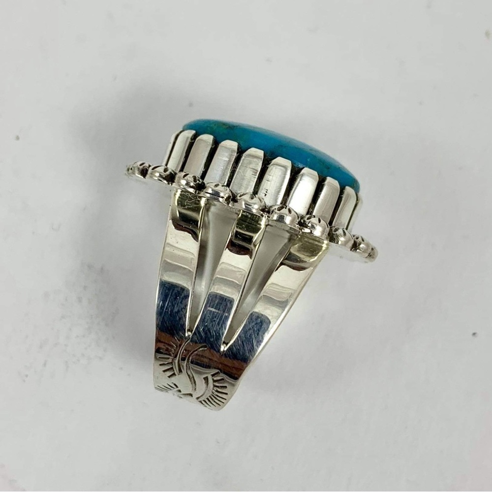 NEW Native American Blue Ridge Turquoise ring - Picture 3 of 7